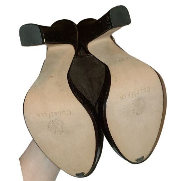 Cole Haan Platform Slingback Peep Toe | 8 B - Picture 6 of 7